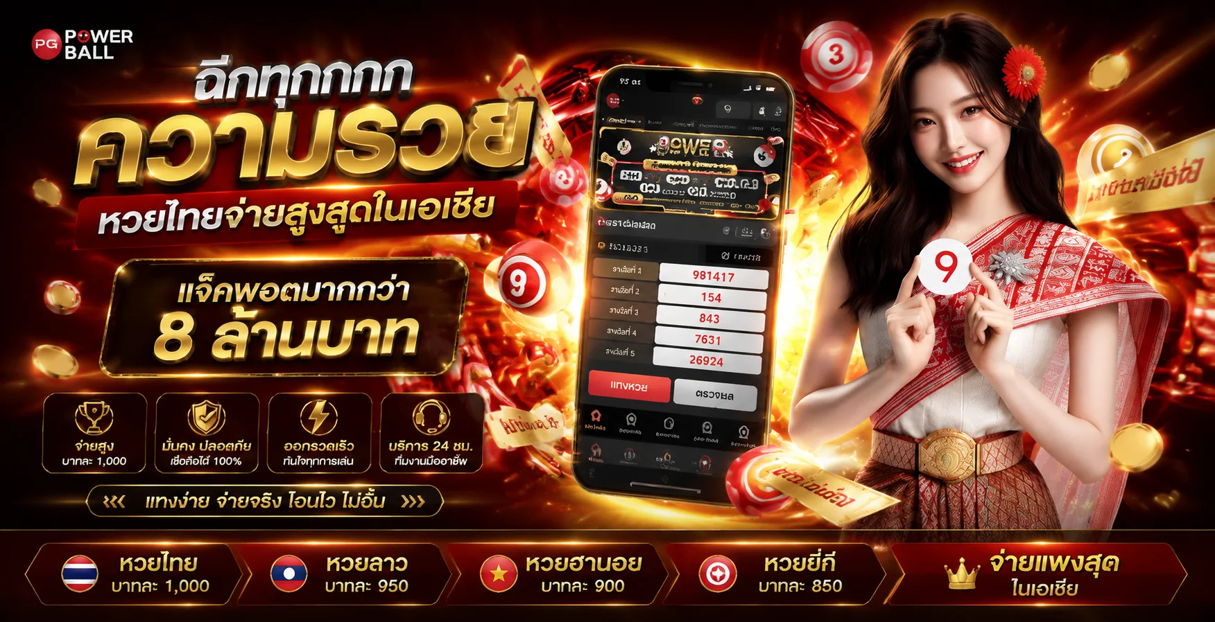 STARBET555 แทงหวยออนไลน์ จ่ายบาทละ 900 ครบทุกหวย